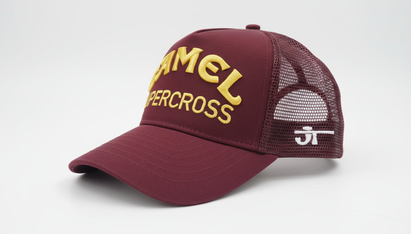 Casquette JT x CAMEL SUPERCROSS - Bordeaux