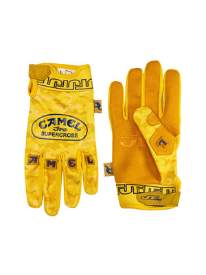 gants motocross JT RACING USA Camel jaune