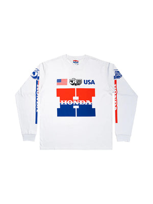 JT RACING USA Honda Tee shirt moto manche longue