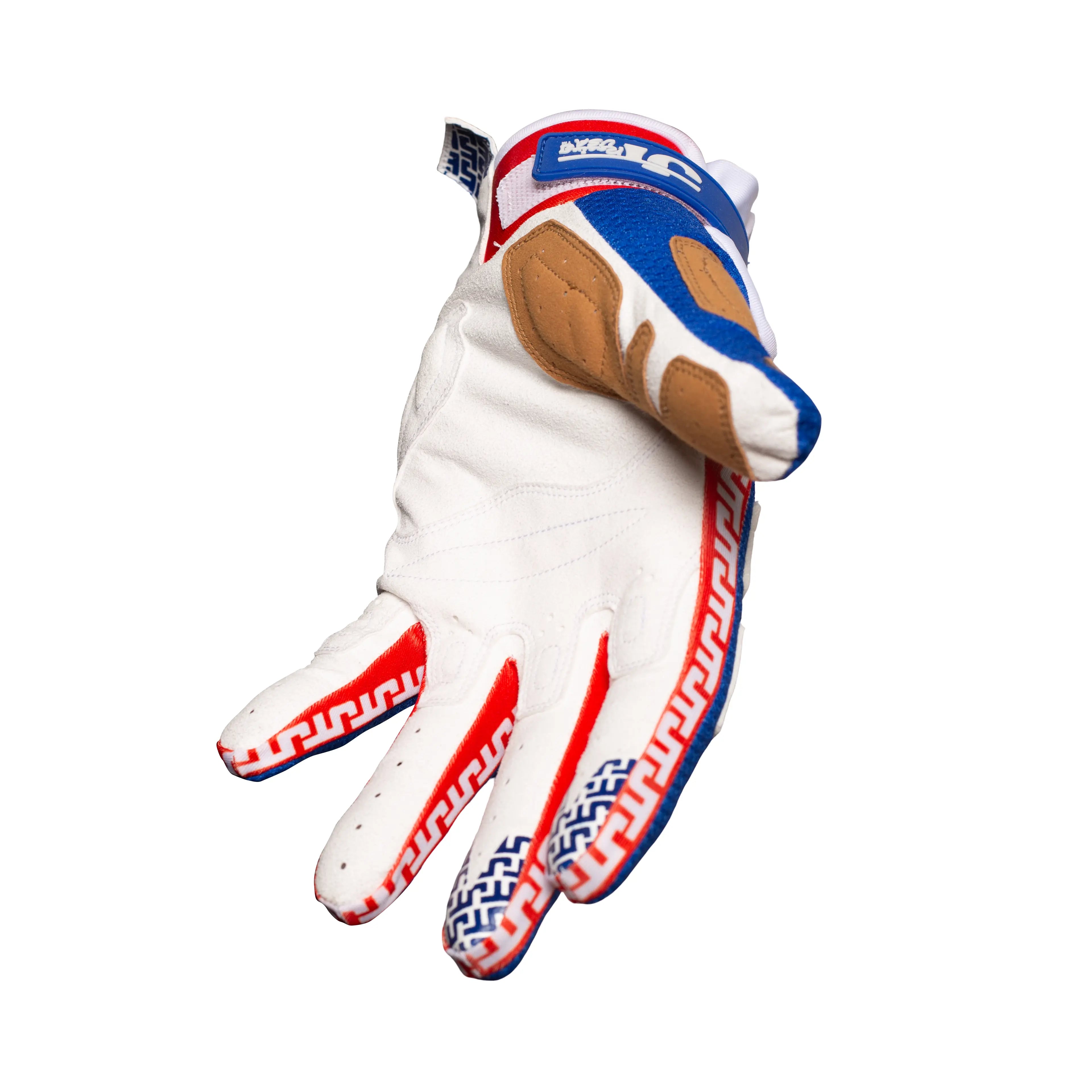 Gants LIFE-LINE JT Racing - Bleu/blanc