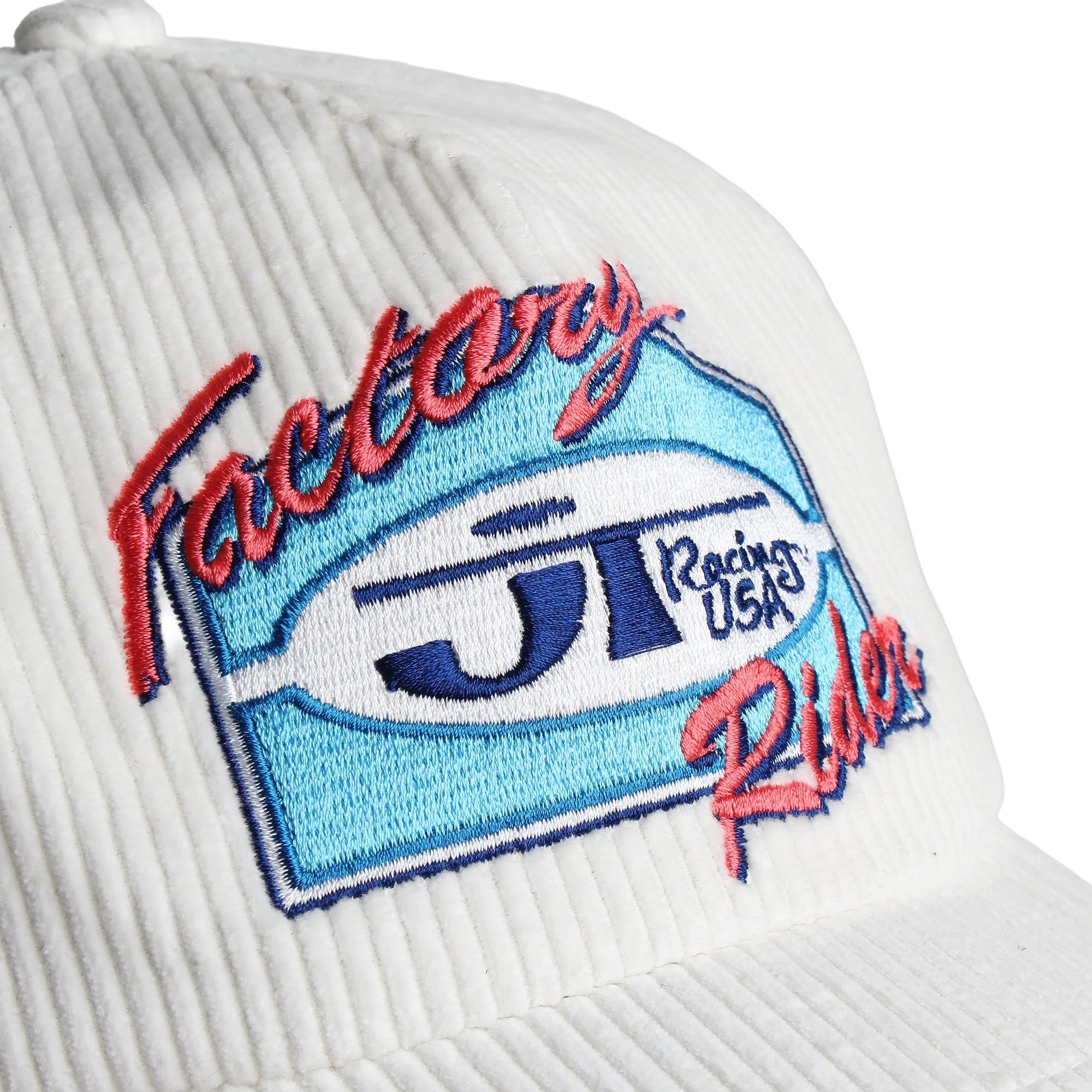 Casquette JT Racing Factory Rider - Blanc