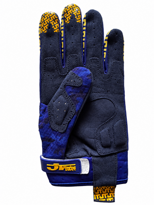 Gants motocross LIFE-LINE CAMEL Bleu – paume complète