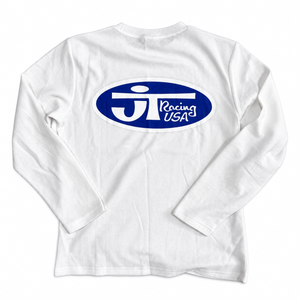 Seconde vue de dos du maillot JT Racing Waffle Classic white à manches longues