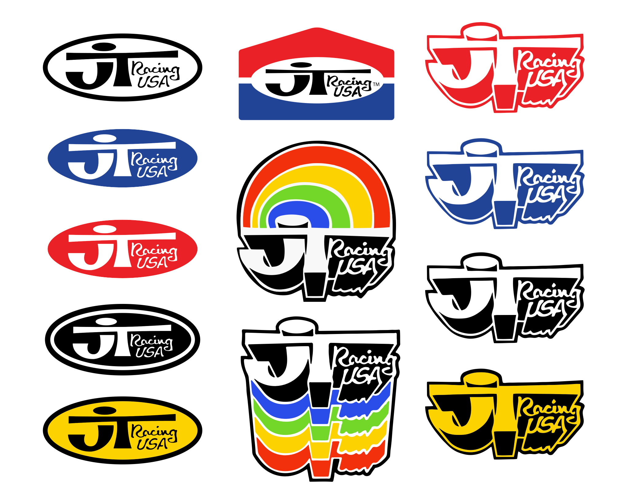 Sticker autocollant logo JT RACING