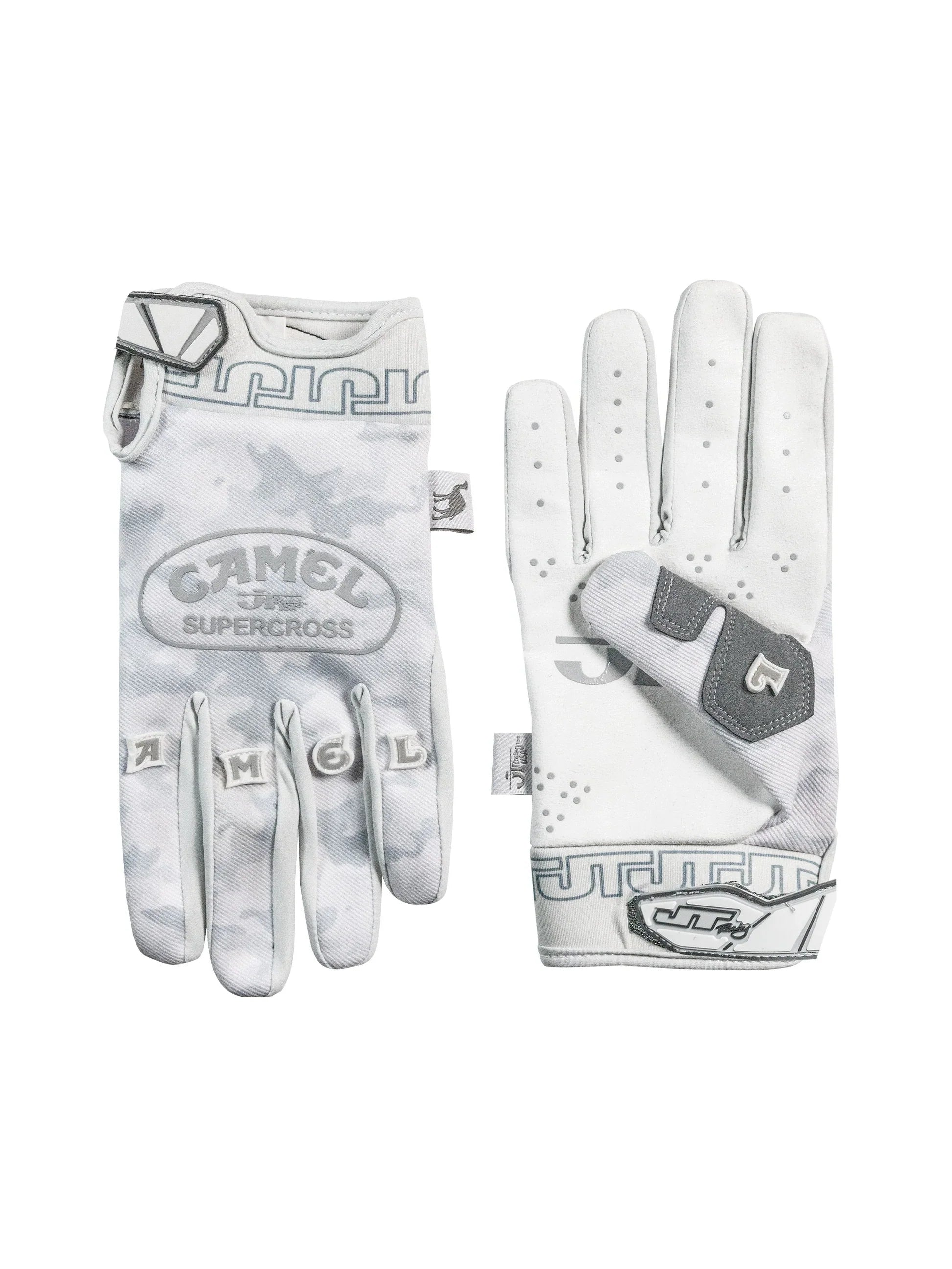 Gants MX CAMEL x JT Racing - Blanc