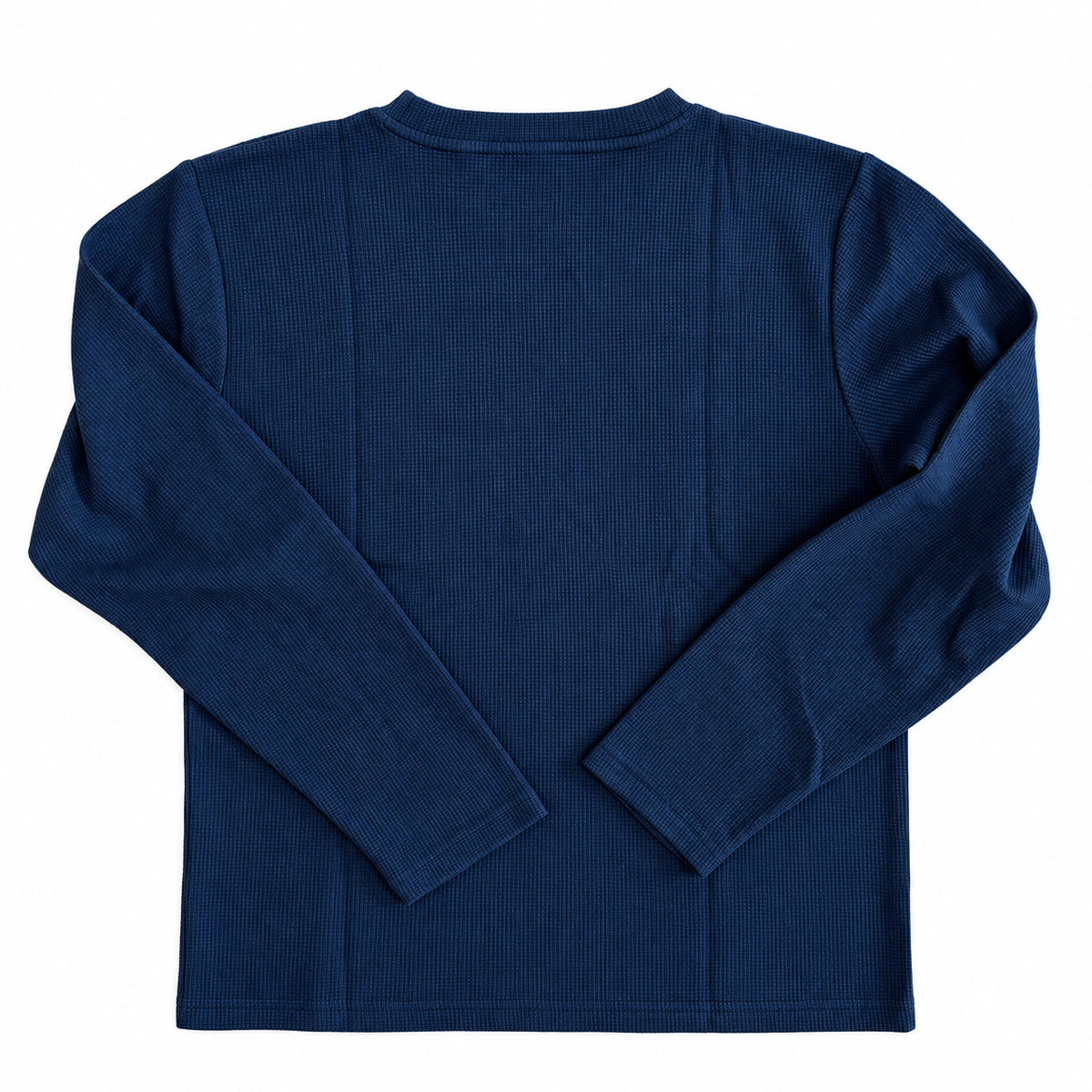 Maillot JT Racing Waffle Classic blue, dos uni bleu marine