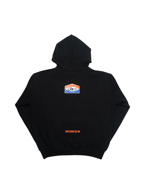 Sweat Hoodie JT Racing x Honda - Heritage Black