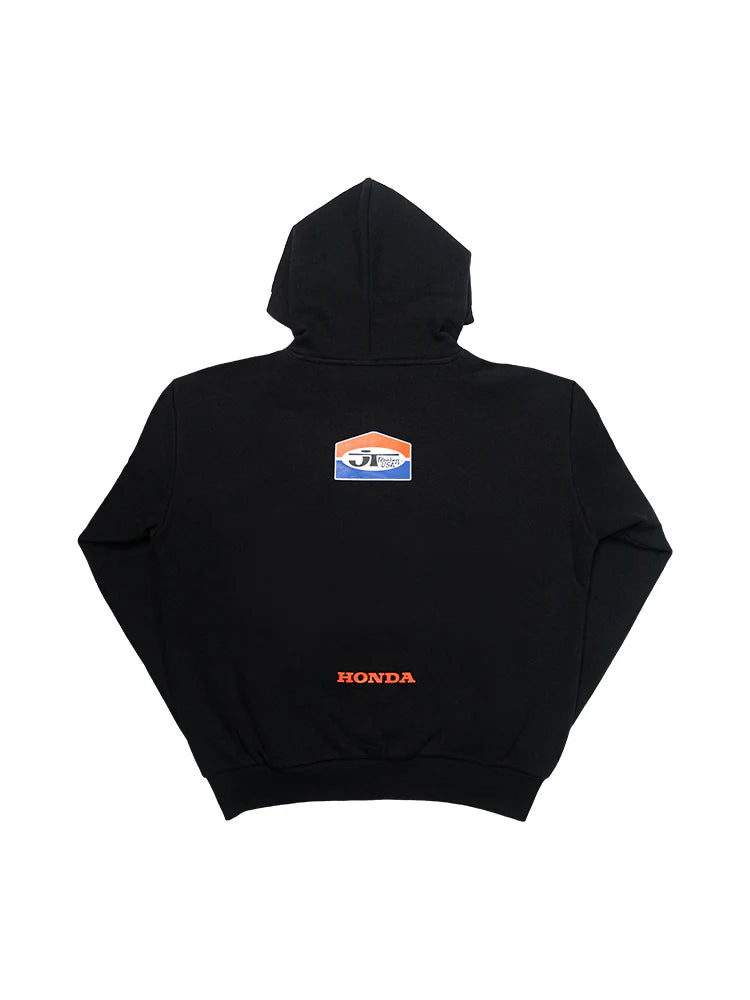 Sweat Hoodie JT Racing x Honda - Heritage Black